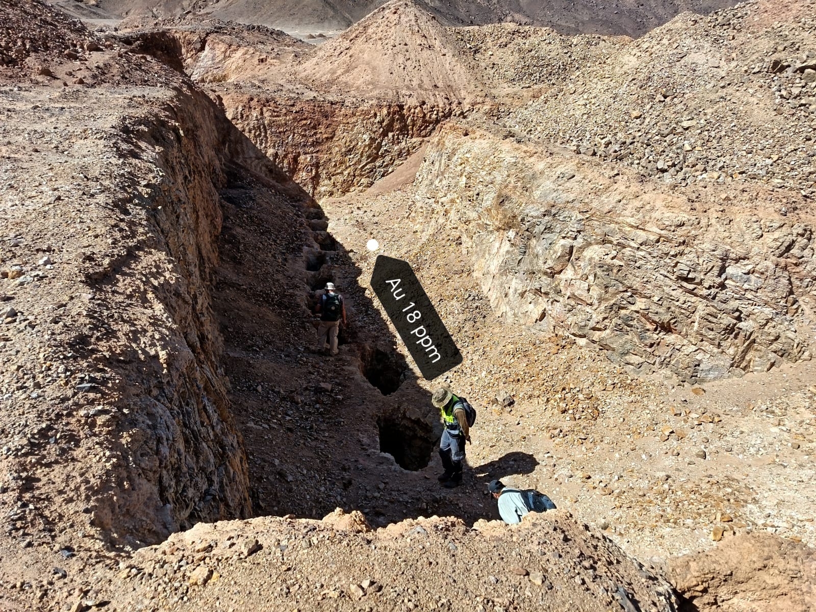 Gold trench exploration