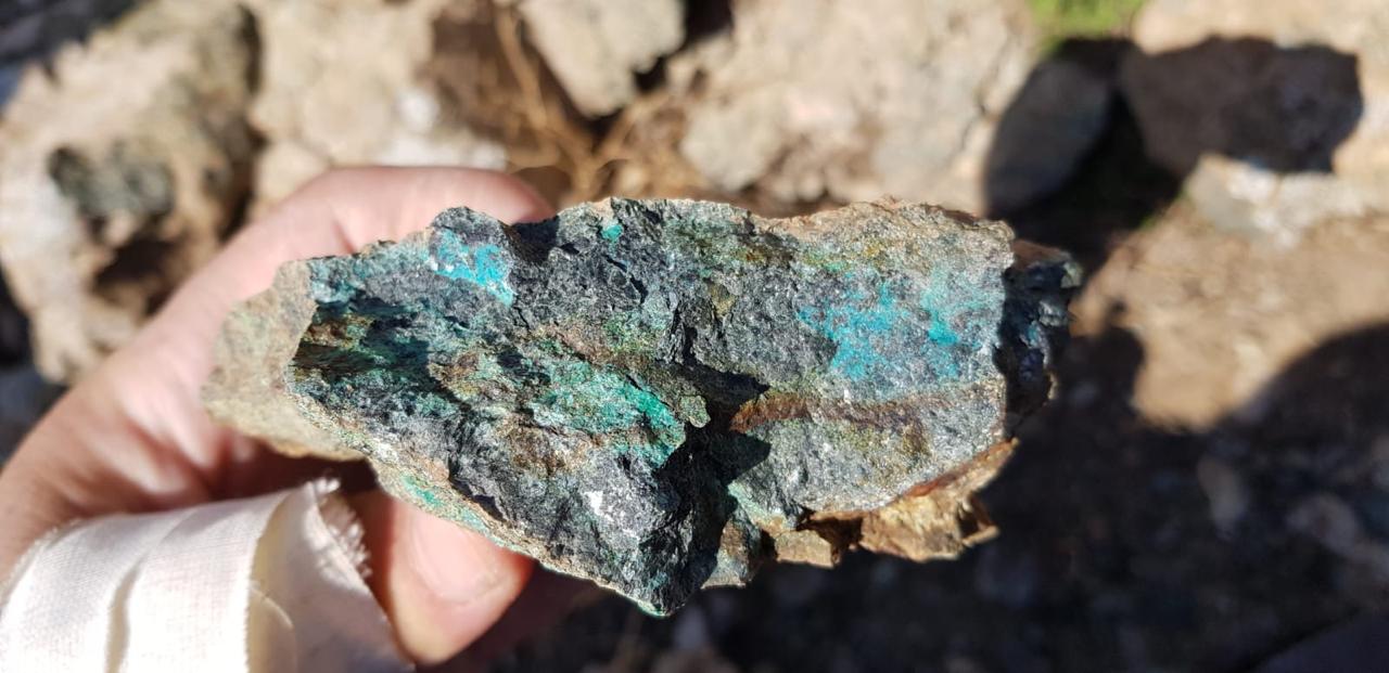 Malachite hand sample