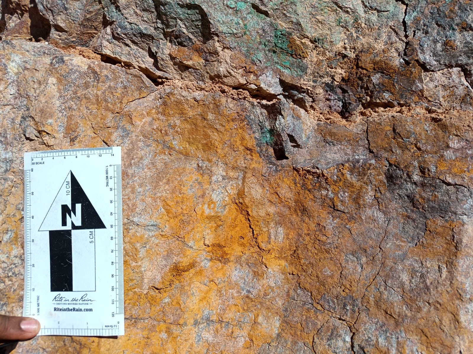 Mineral vein closeup